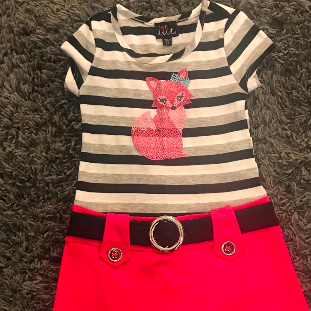 Toddler Girls “Foxy” Dress..Size 3T